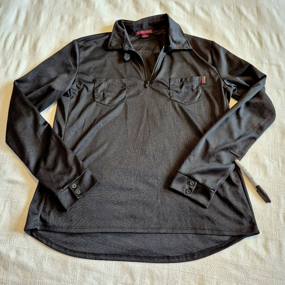 Rock & Roll Cowgirl women's size XL long sleeve shirt small defect pictured VGUC